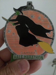 Thinking about the finisher medal is always good race motivation.